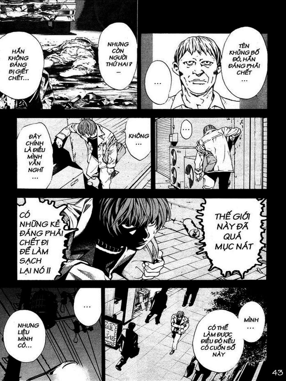 Truyện Tranh Cuốn Sổ Thiên Mệnh - Death Note trang 44