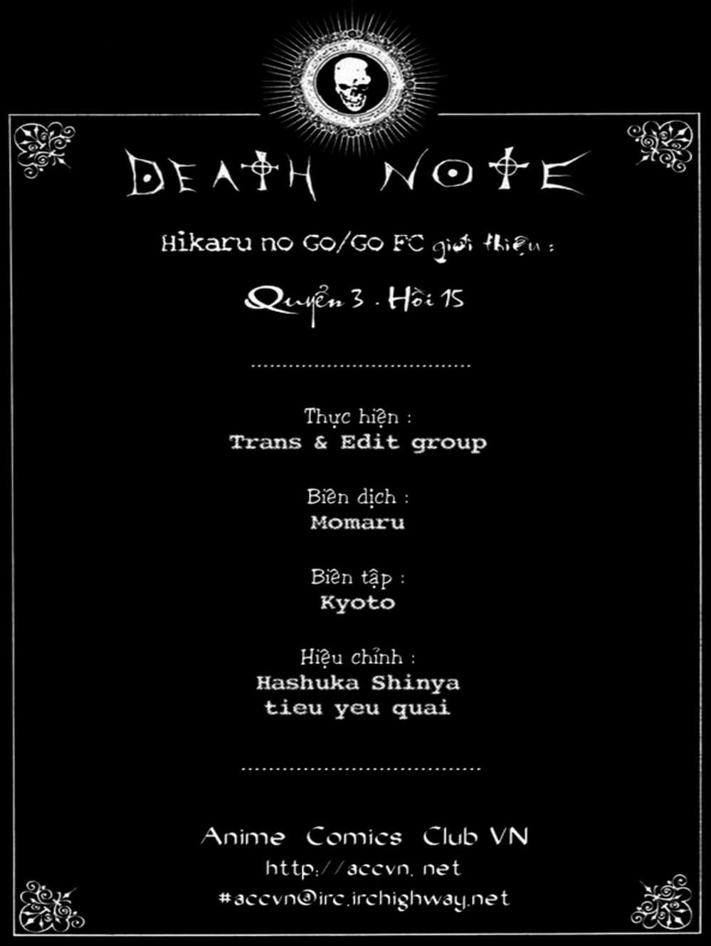 Truyện Tranh Cuốn Sổ Thiên Mệnh - Death Note trang 338