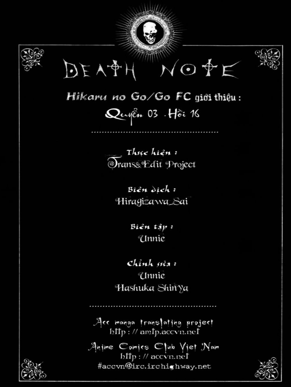 Truyện Tranh Cuốn Sổ Thiên Mệnh - Death Note trang 360