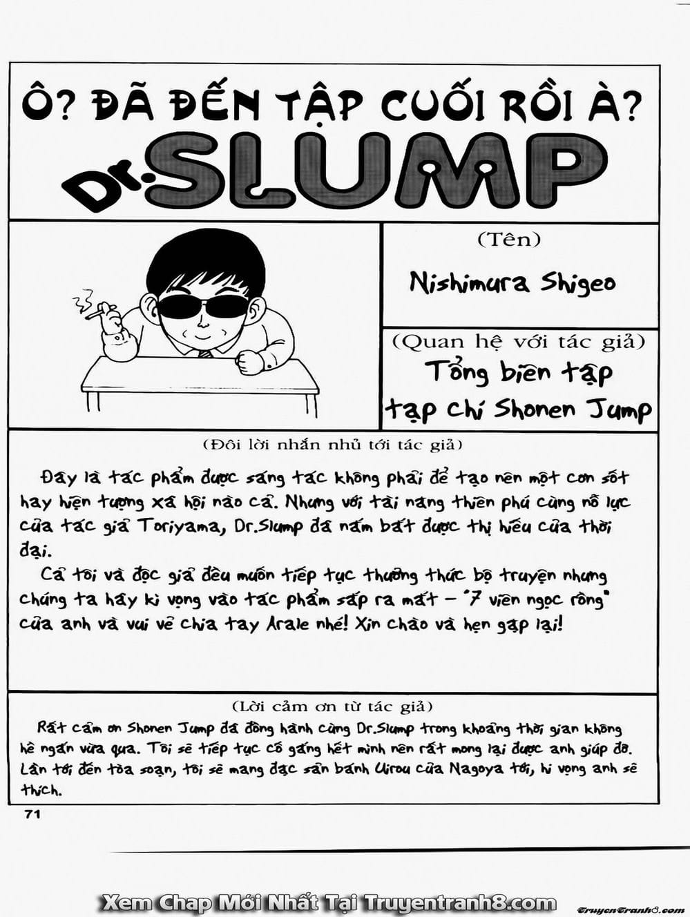 Truyện Tranh Tiến Sĩ Slump - Dr. Slump trang 1799