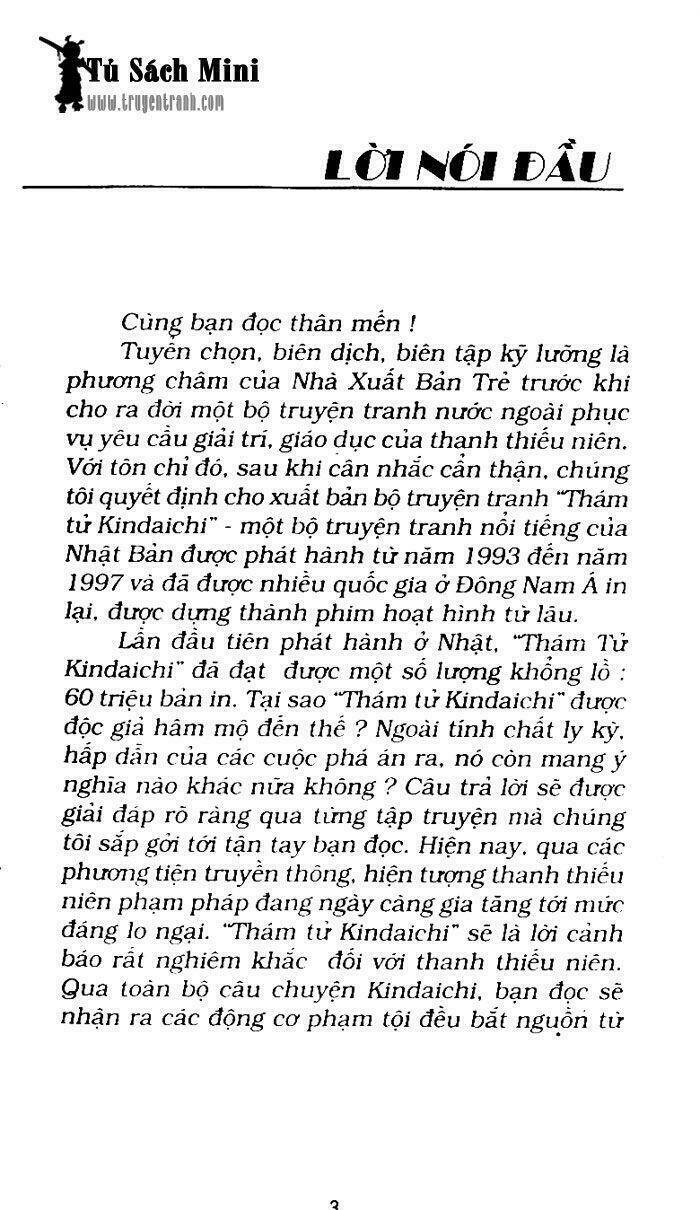 Truyện Tranh Thám Tử Kindaichi trang 3