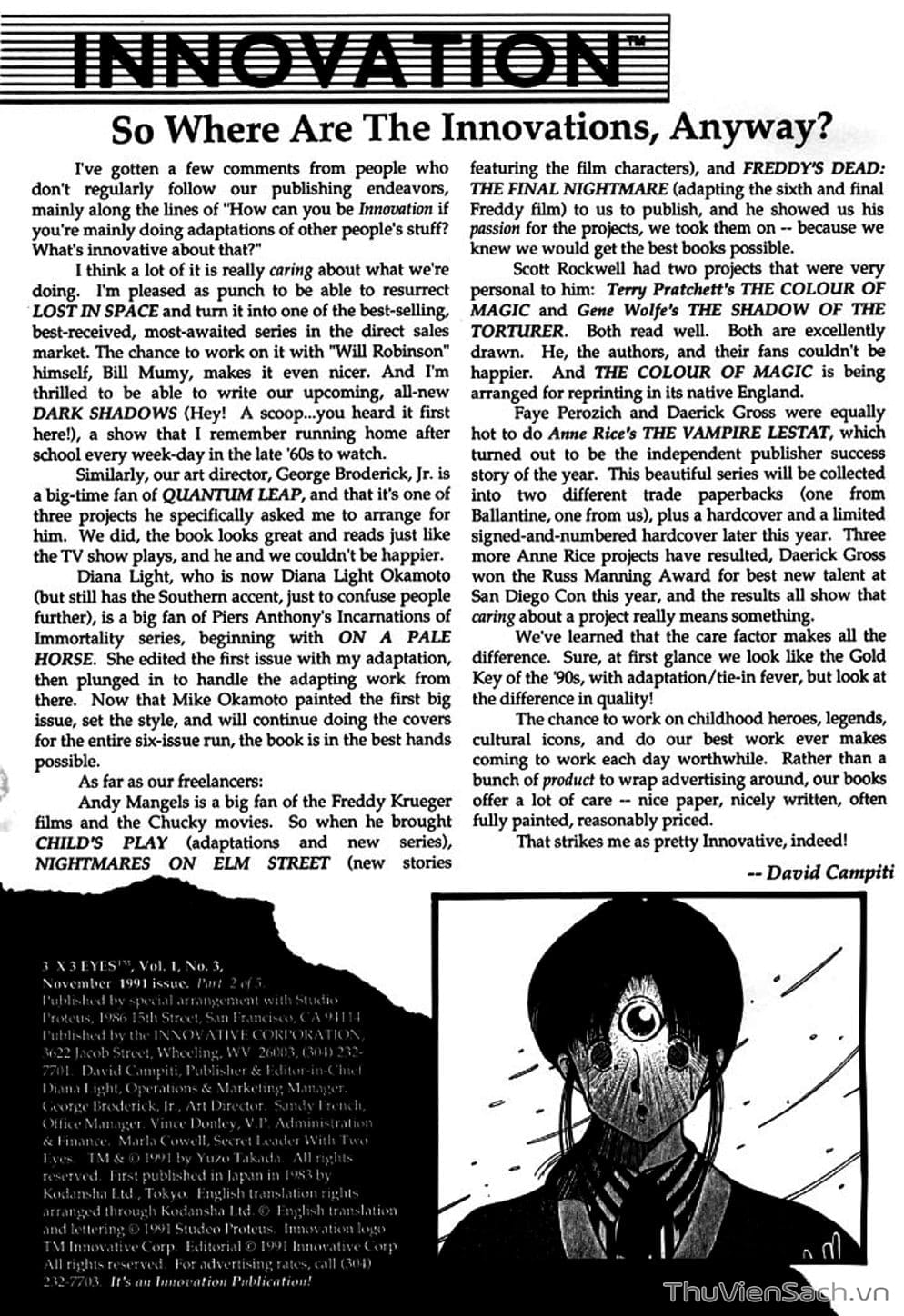 Truyện Tranh Cô Bé Ba Mắt - 3X3 Eyes trang 6