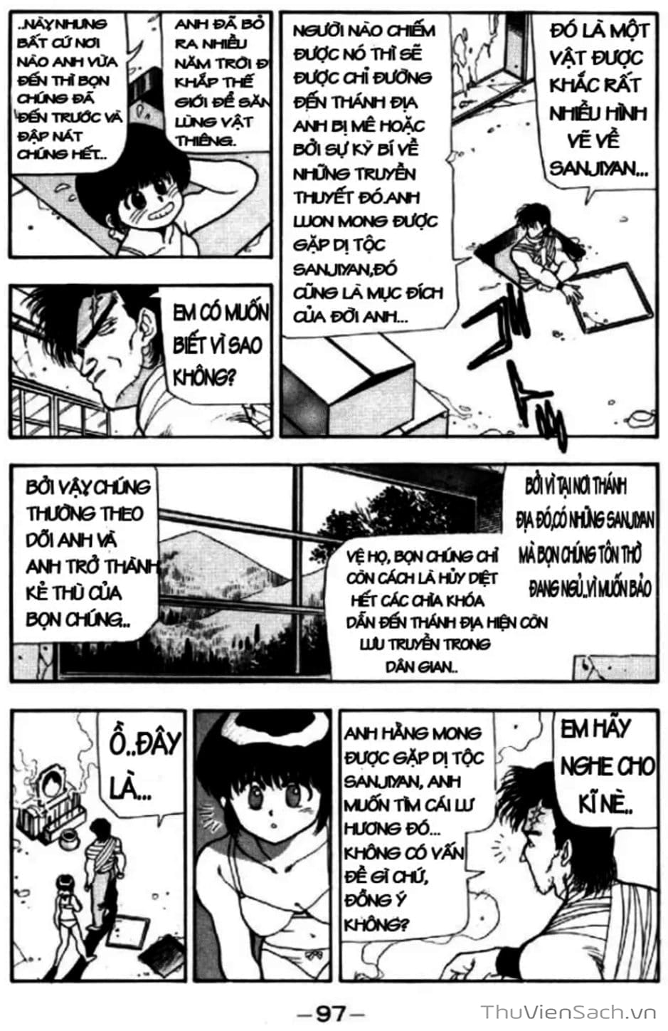 Truyện Tranh Cô Bé Ba Mắt - 3X3 Eyes trang 6