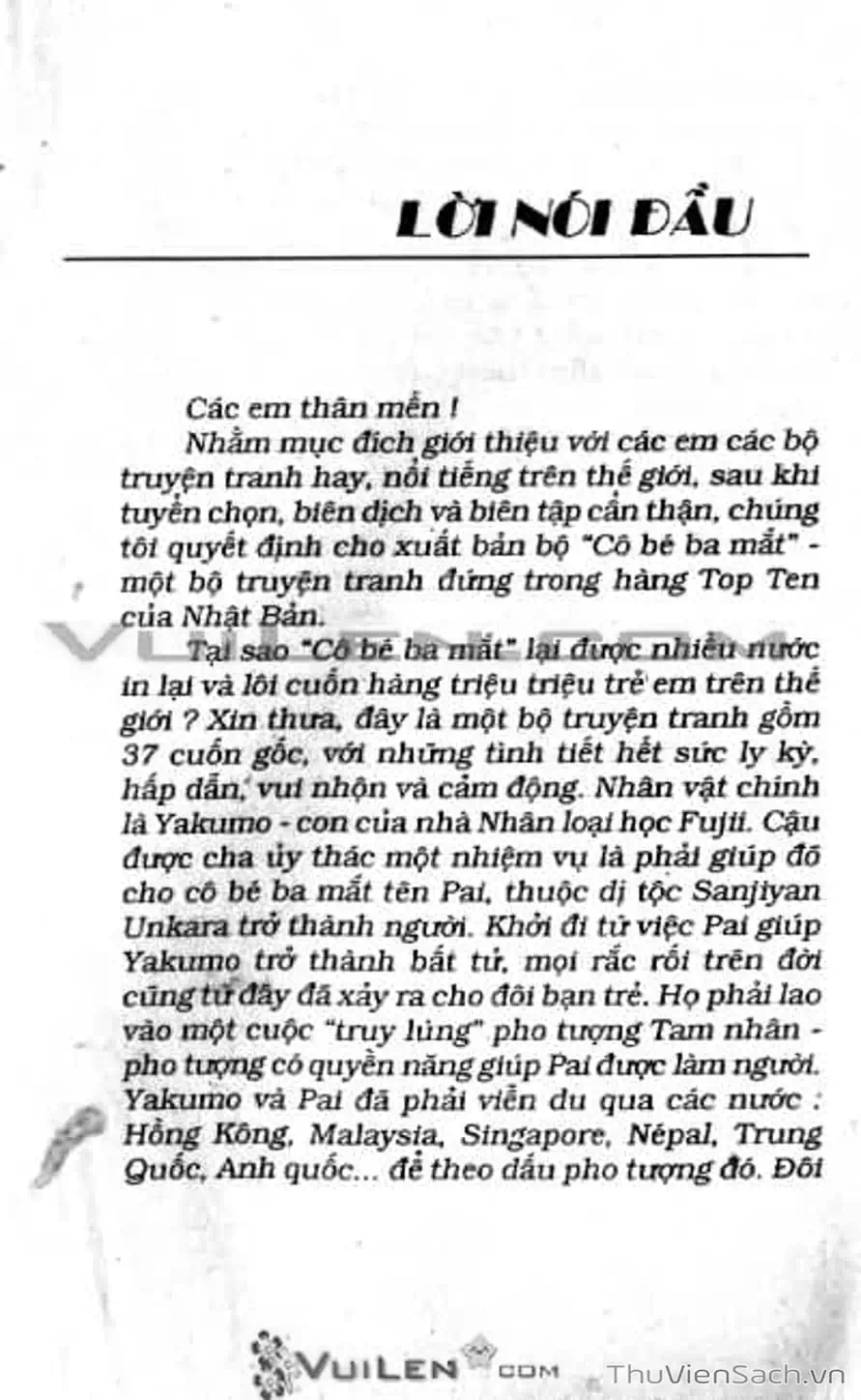 Truyện Tranh Cô Bé Ba Mắt - 3X3 Eyes trang 6