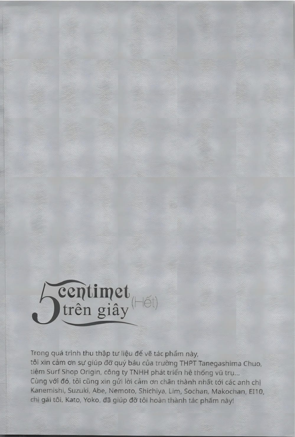 Truyện Tranh 5 Centimet Trên Giây - 5 Centimeters Per Second trang 3