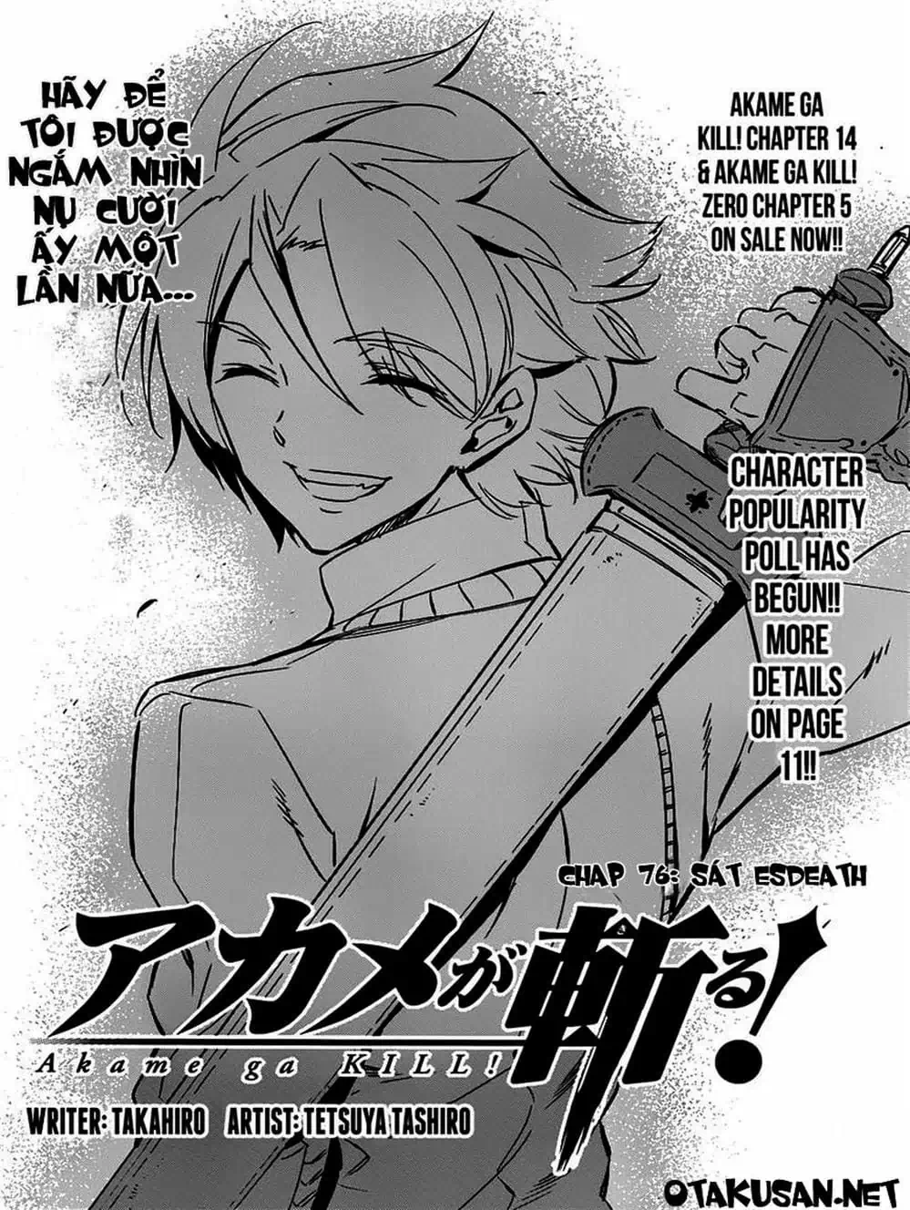 Truyện Tranh Xích Nhãn Sát Thủ - Akame Ga Kill! trang 7