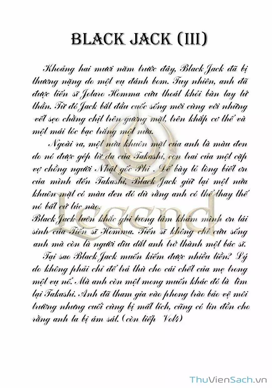 Truyện Tranh Bác Sĩ Quái Dị - Black Jack trang 3