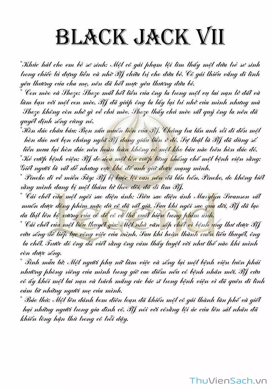 Truyện Tranh Bác Sĩ Quái Dị - Black Jack trang 3