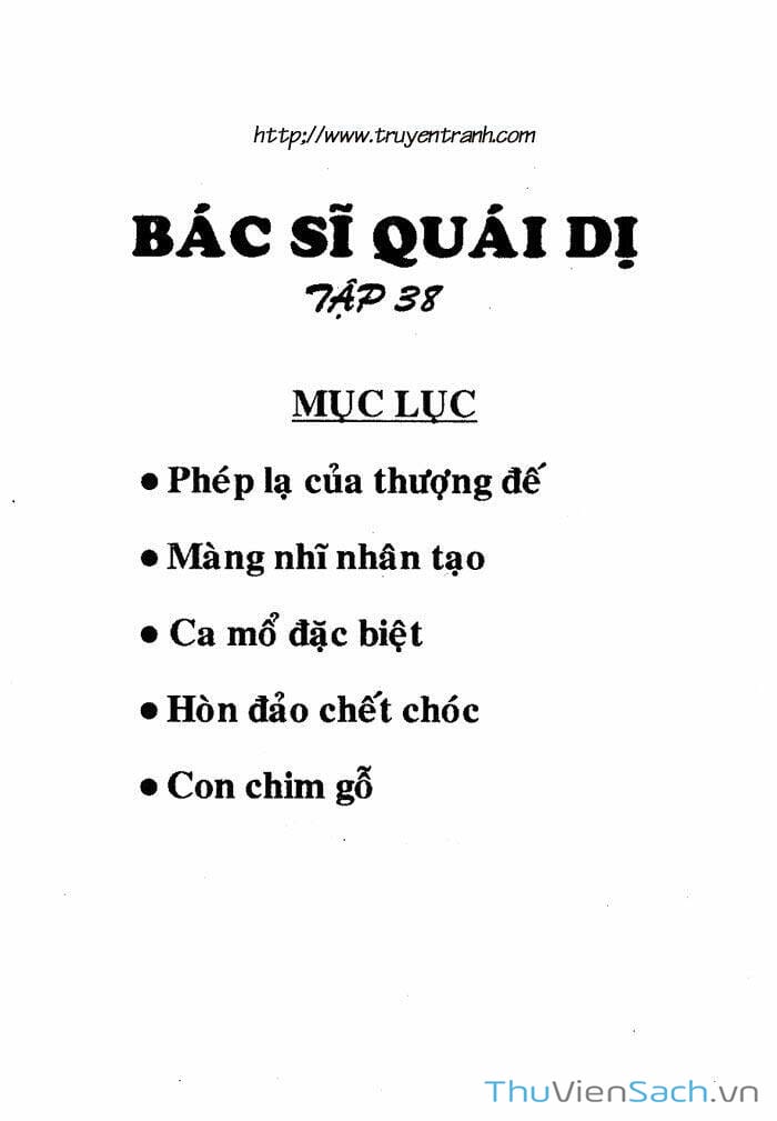 Truyện Tranh Bác Sĩ Quái Dị - Black Jack trang 3
