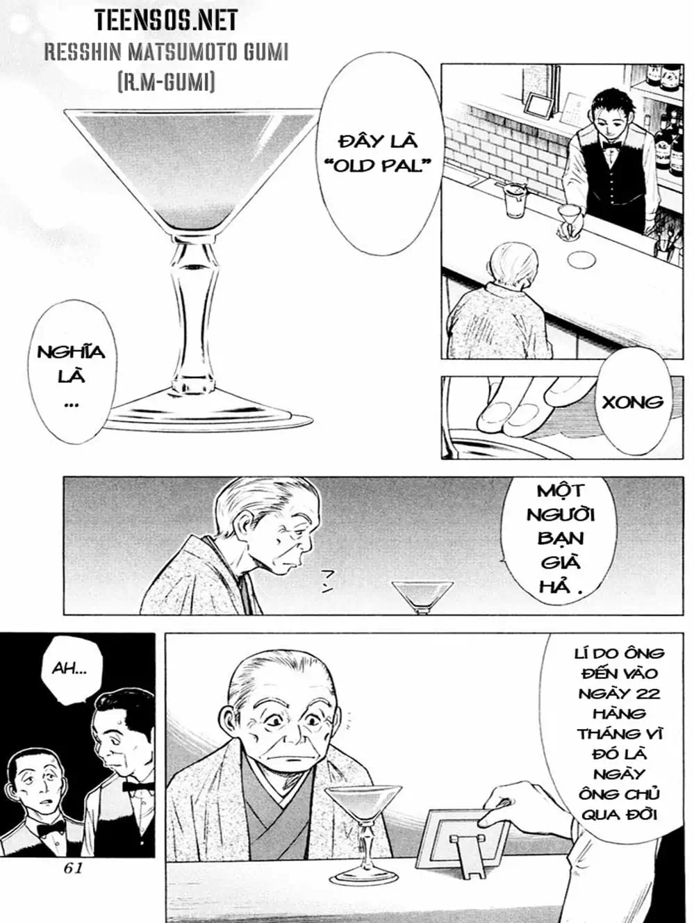 Truyện Tranh Bartender - Người Pha Chế Rượu trang 3