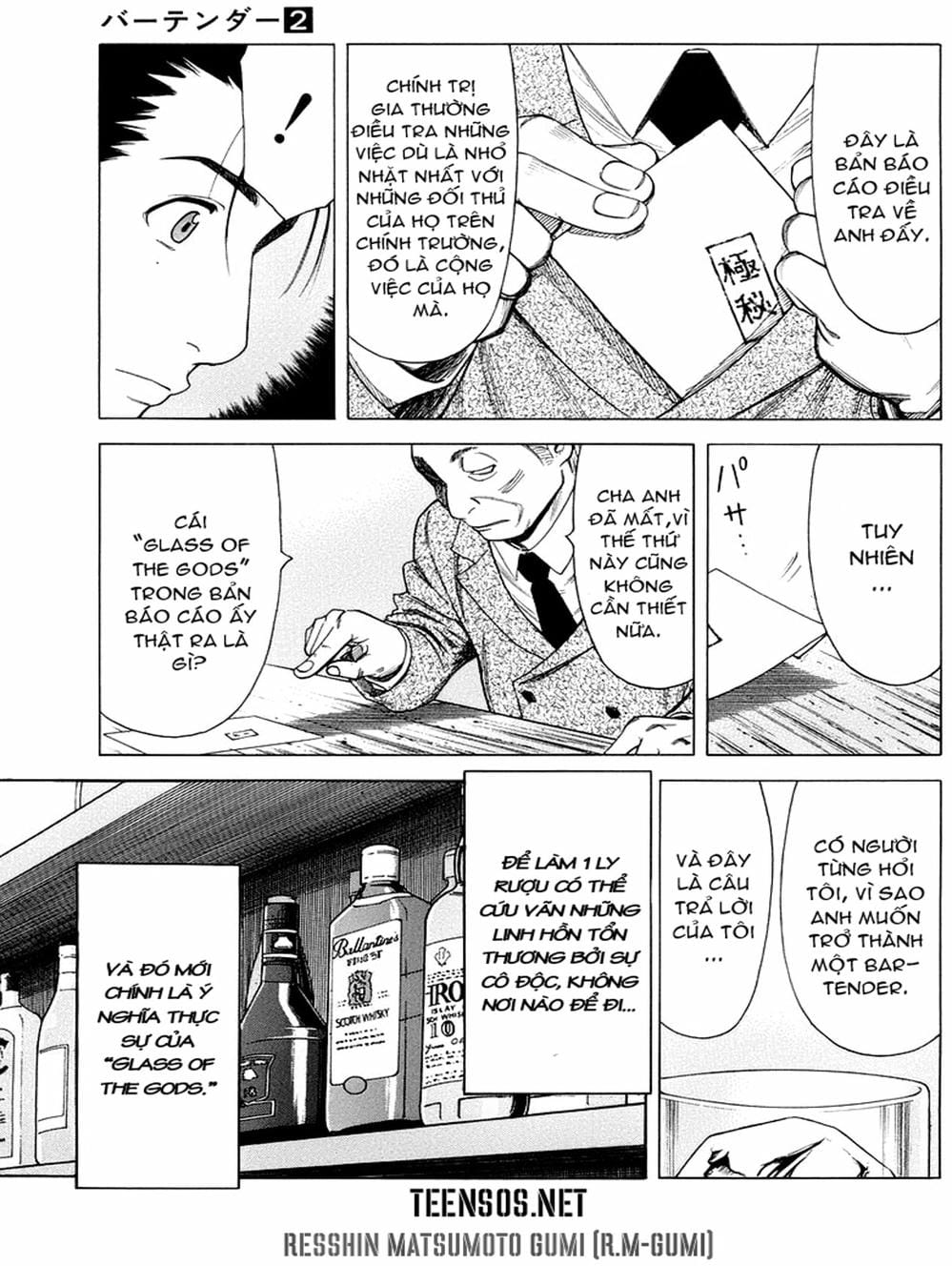 Truyện Tranh Bartender - Người Pha Chế Rượu trang 3