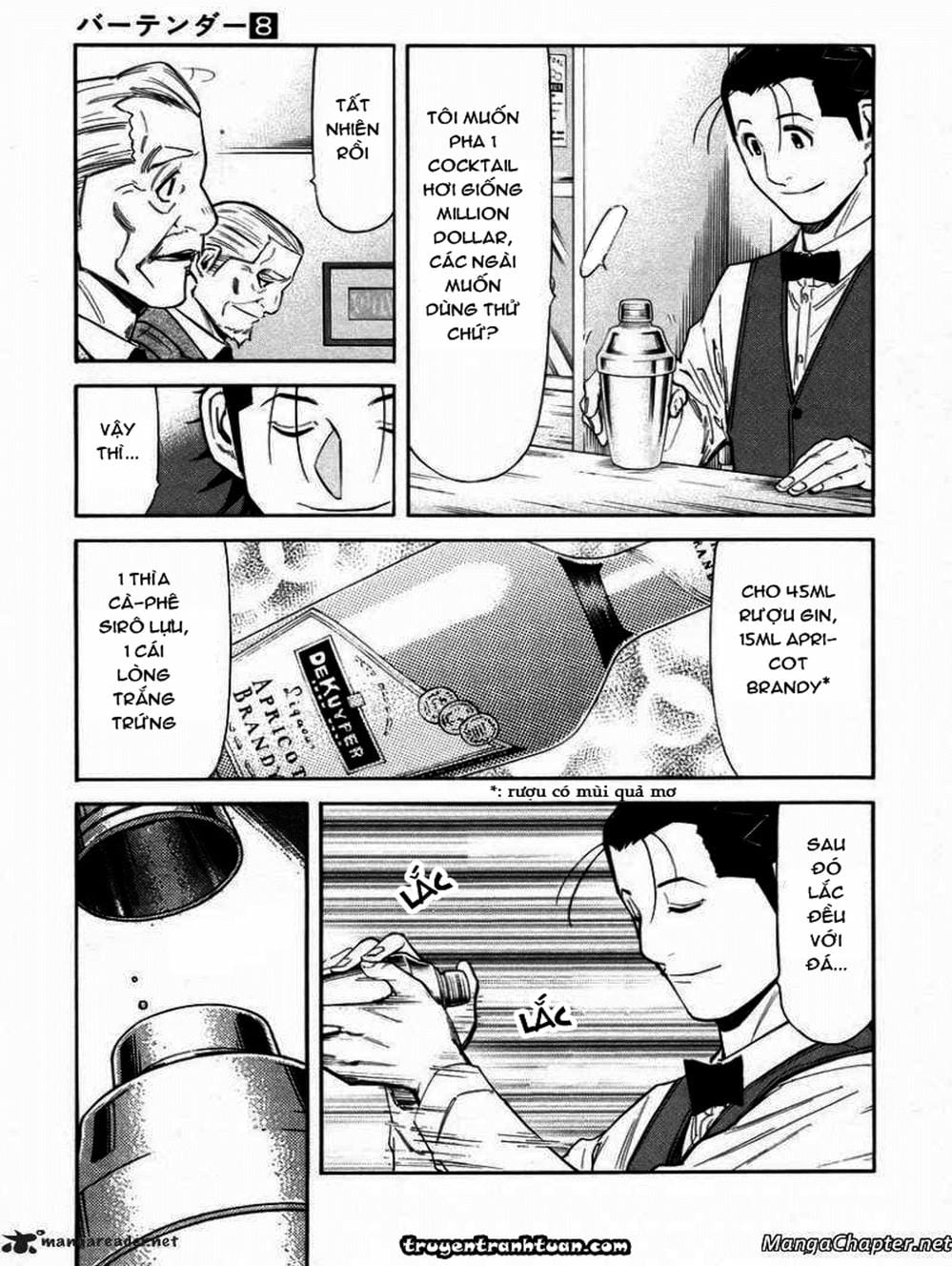 Truyện Tranh Bartender - Người Pha Chế Rượu trang 3