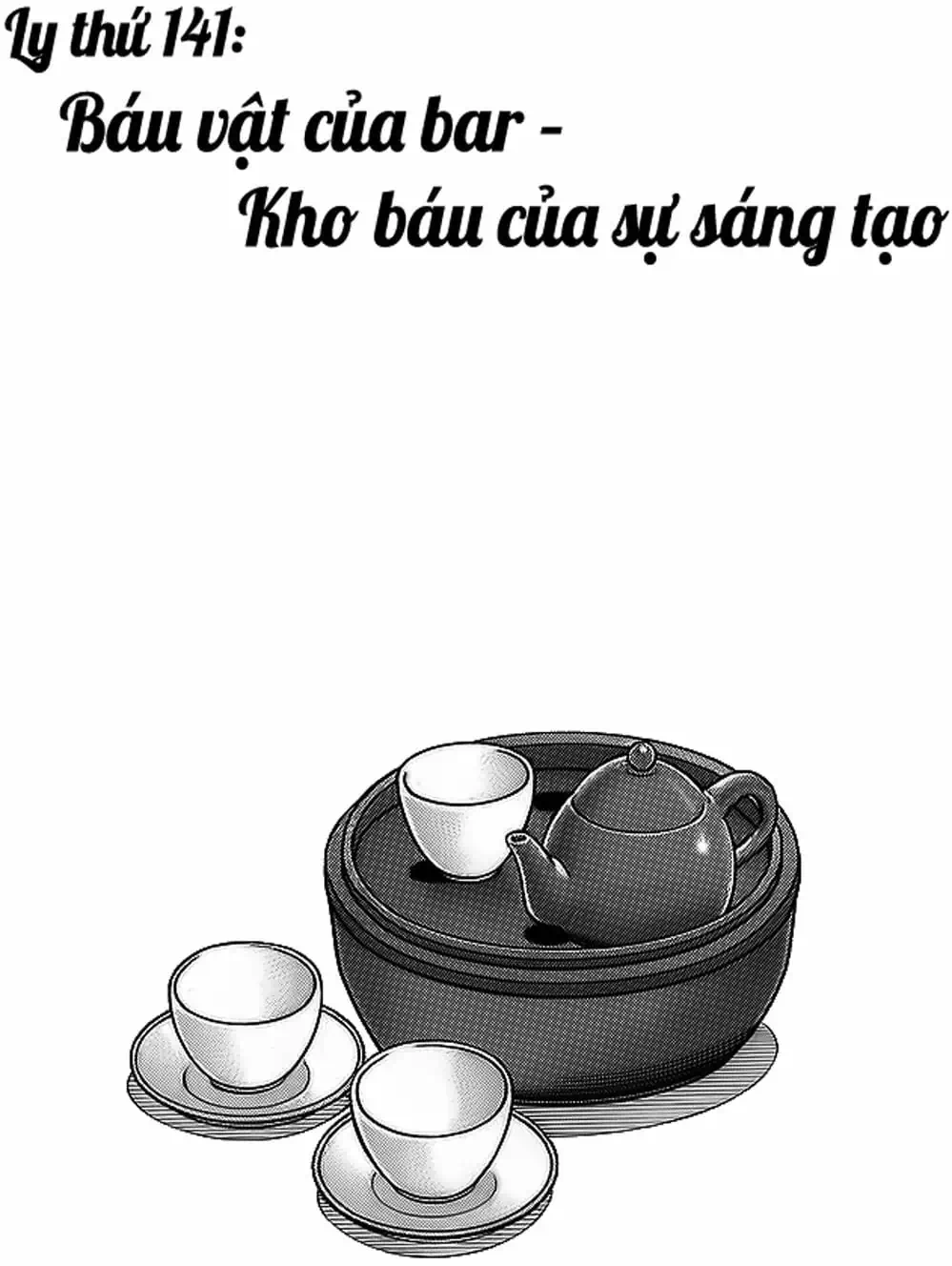 Truyện Tranh Bartender - Người Pha Chế Rượu trang 3