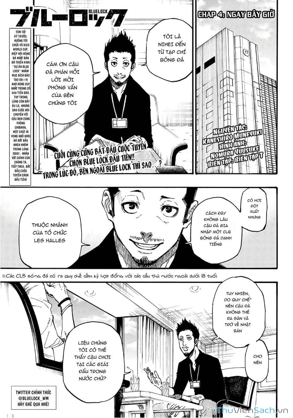 Truyện Tranh Tiền Đạo Số 1 - Blue Lock trang 6
