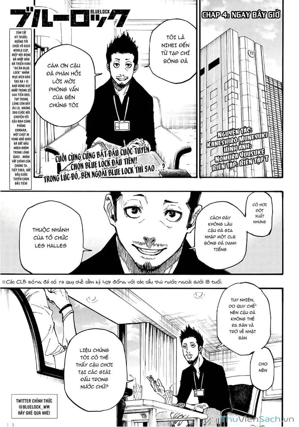 Truyện Tranh Tiền Đạo Số 1 - Blue Lock trang 5