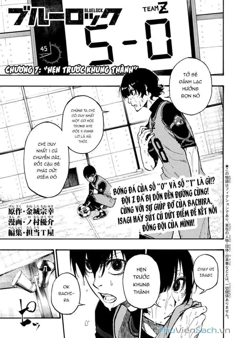 Truyện Tranh Tiền Đạo Số 1 - Blue Lock trang 5