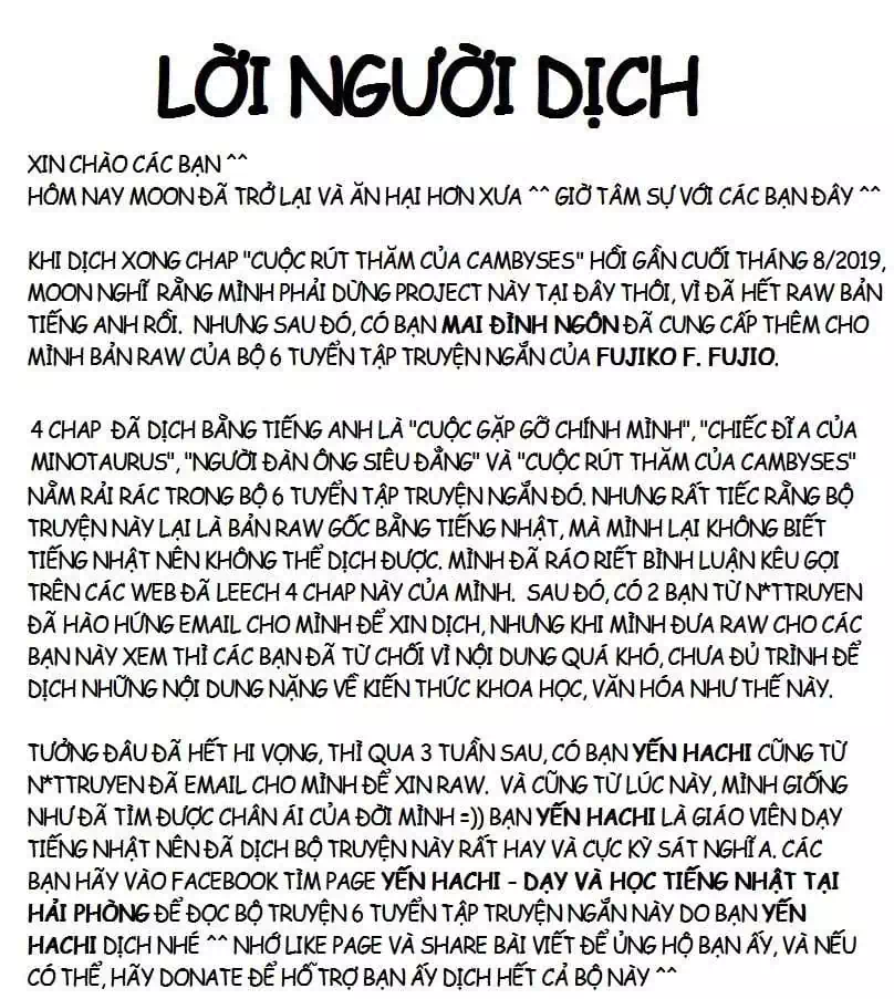 Truyện Tranh Các One-Shot Của Fujiko F. Fujio trang 2