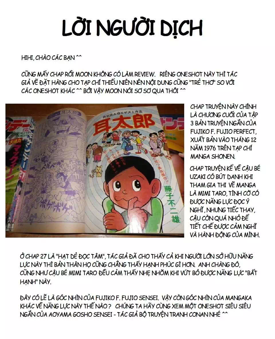 Truyện Tranh Các One-Shot Của Fujiko F. Fujio trang 2