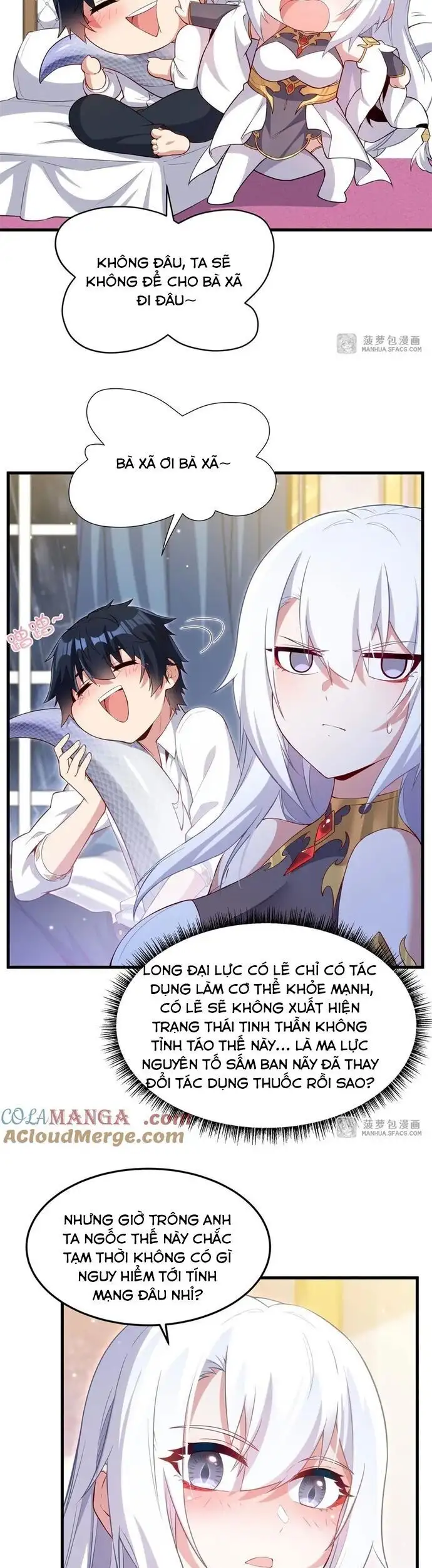 Truyện Tranh Im Miệng Đi Ác Long Ta Không Muốn Cùng Ngươi Trông Trẻ Đâu! trang 4