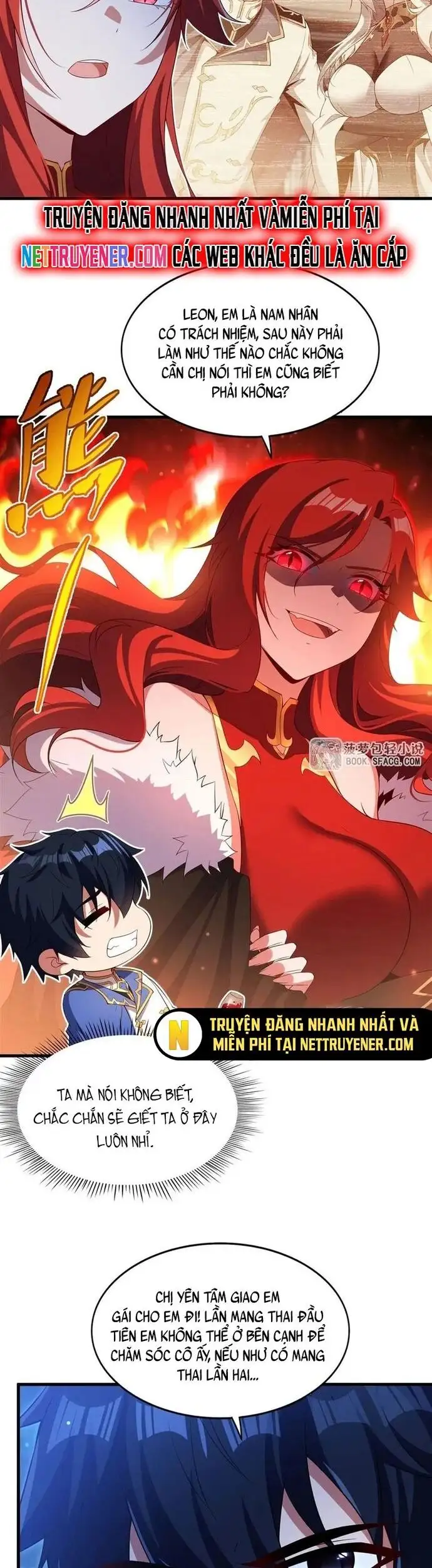 Truyện Tranh Im Miệng Đi Ác Long Ta Không Muốn Cùng Ngươi Trông Trẻ Đâu! trang 4