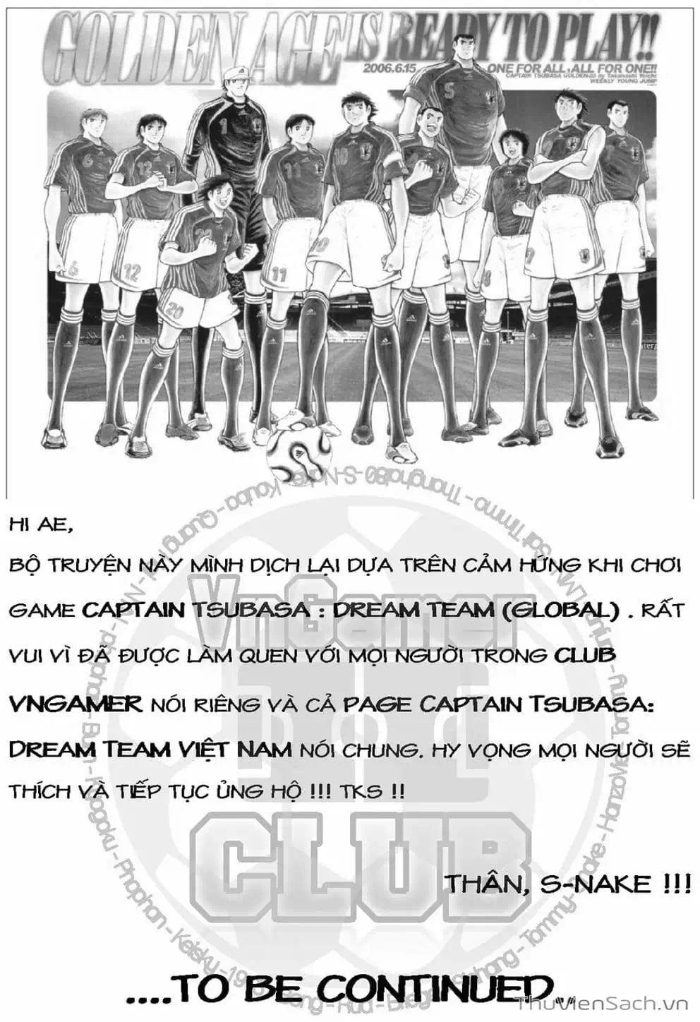 Truyện Tranh Tsubasa - Giấc Mơ Hoàng Kim trang 4