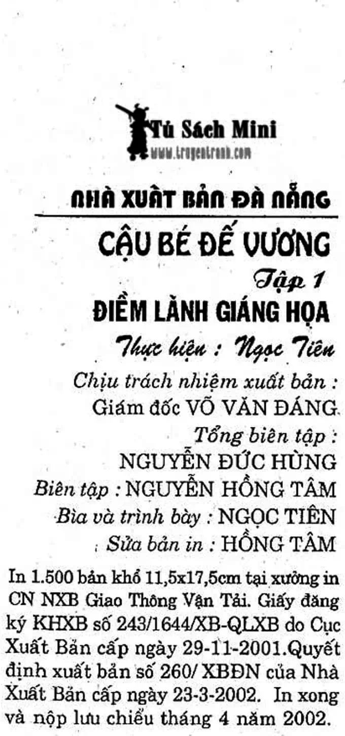 Truyện Tranh Cậu Bé Đế Vương trang 5