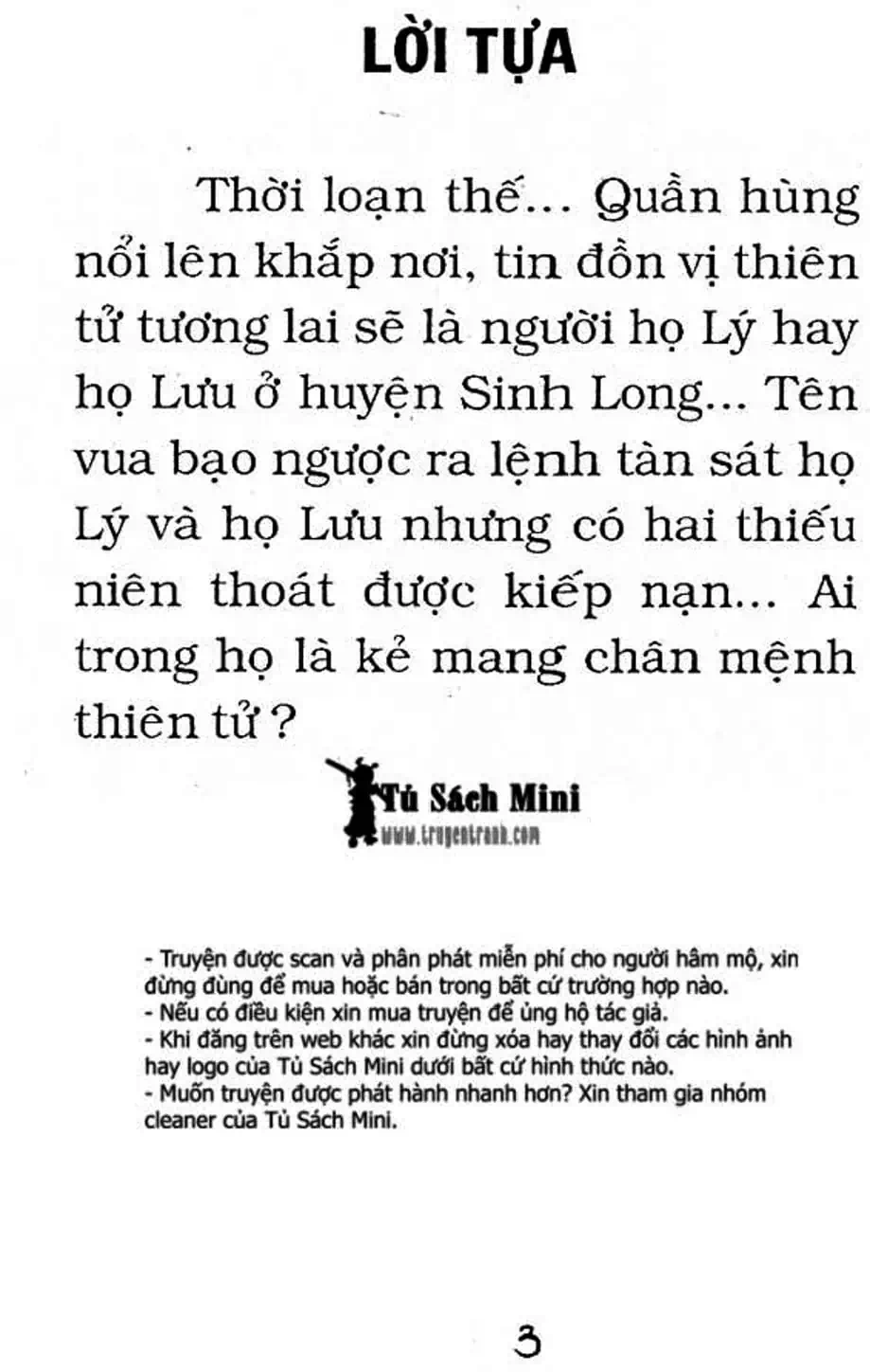 Truyện Tranh Cậu Bé Đế Vương trang 5