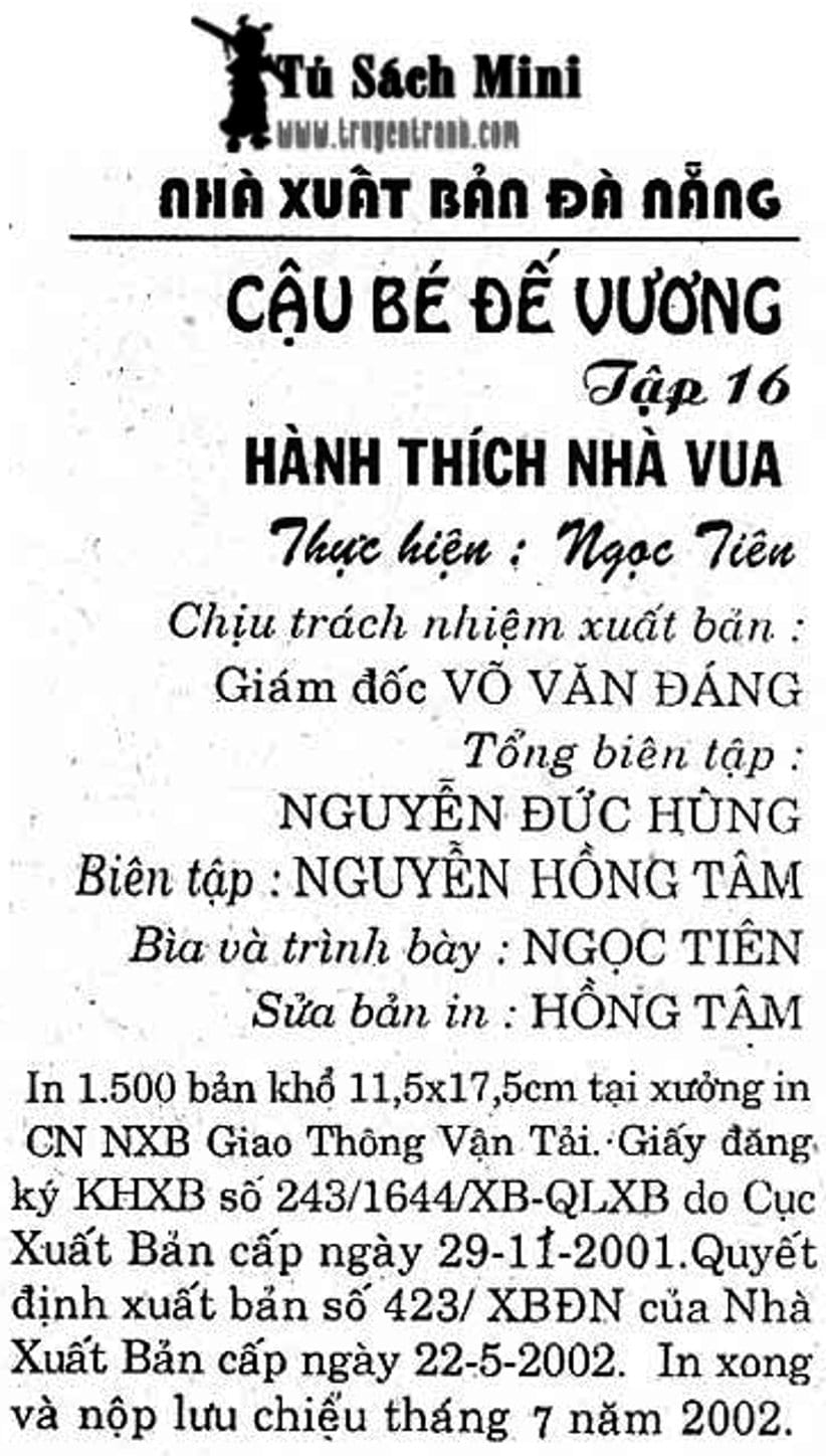 Truyện Tranh Cậu Bé Đế Vương trang 5