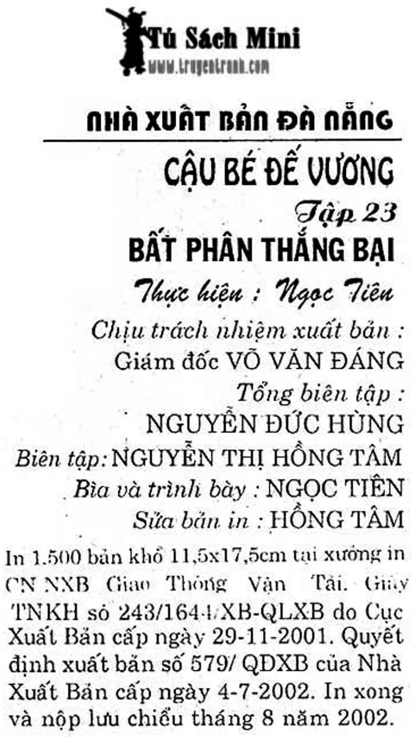 Truyện Tranh Cậu Bé Đế Vương trang 5