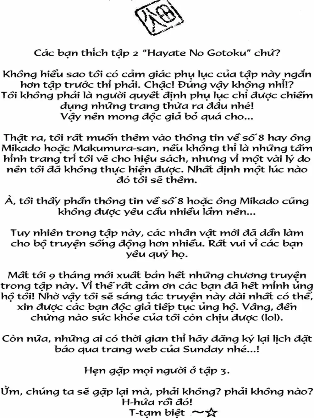 Truyện Tranh Chàng Quản Gia - Hayate No Gotoku trang 4