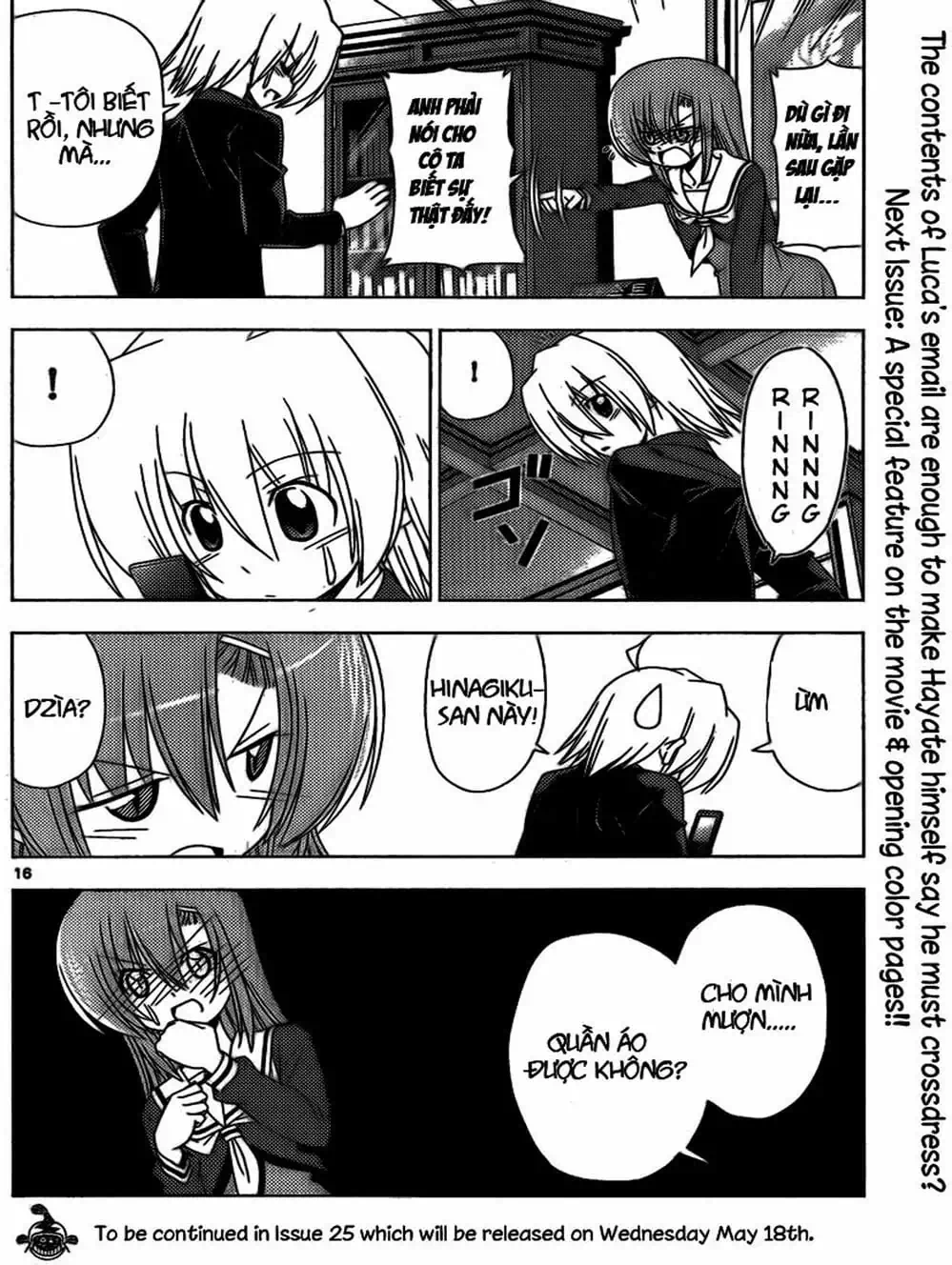 Truyện Tranh Chàng Quản Gia - Hayate No Gotoku trang 4