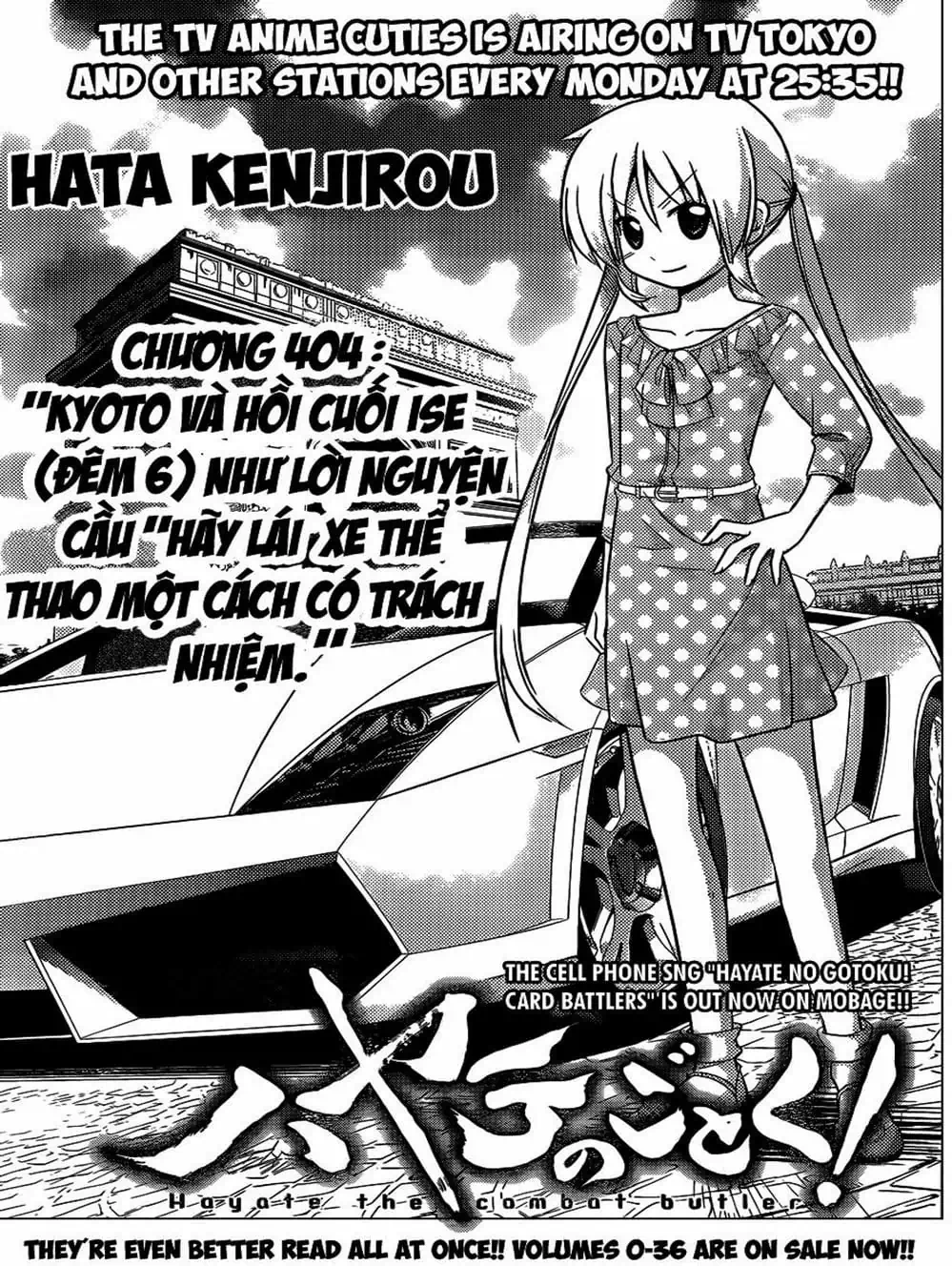 Truyện Tranh Chàng Quản Gia - Hayate No Gotoku trang 4