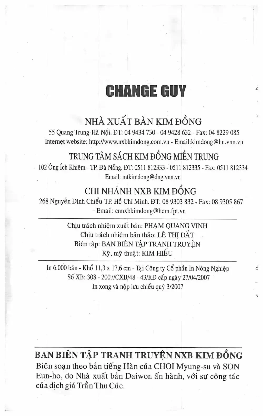 Truyện Tranh Change Guy trang 3