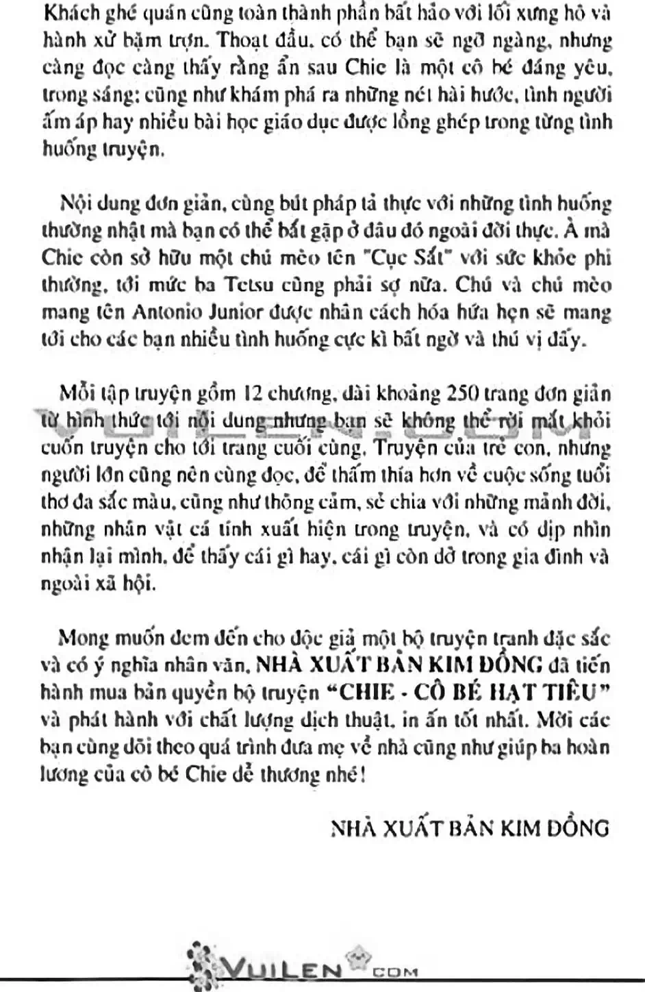 Truyện Tranh Chie - Cô Bé Hạt Tiêu trang 2