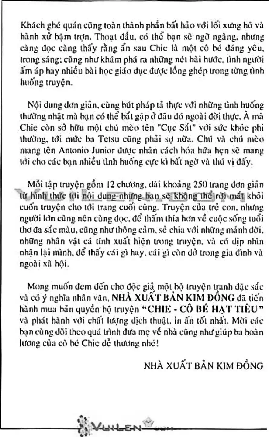 Truyện Tranh Chie - Cô Bé Hạt Tiêu trang 2