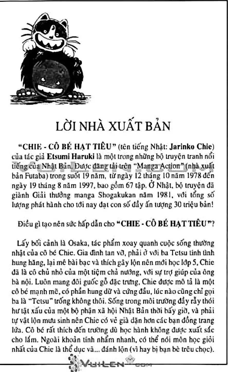 Truyện Tranh Chie - Cô Bé Hạt Tiêu trang 2