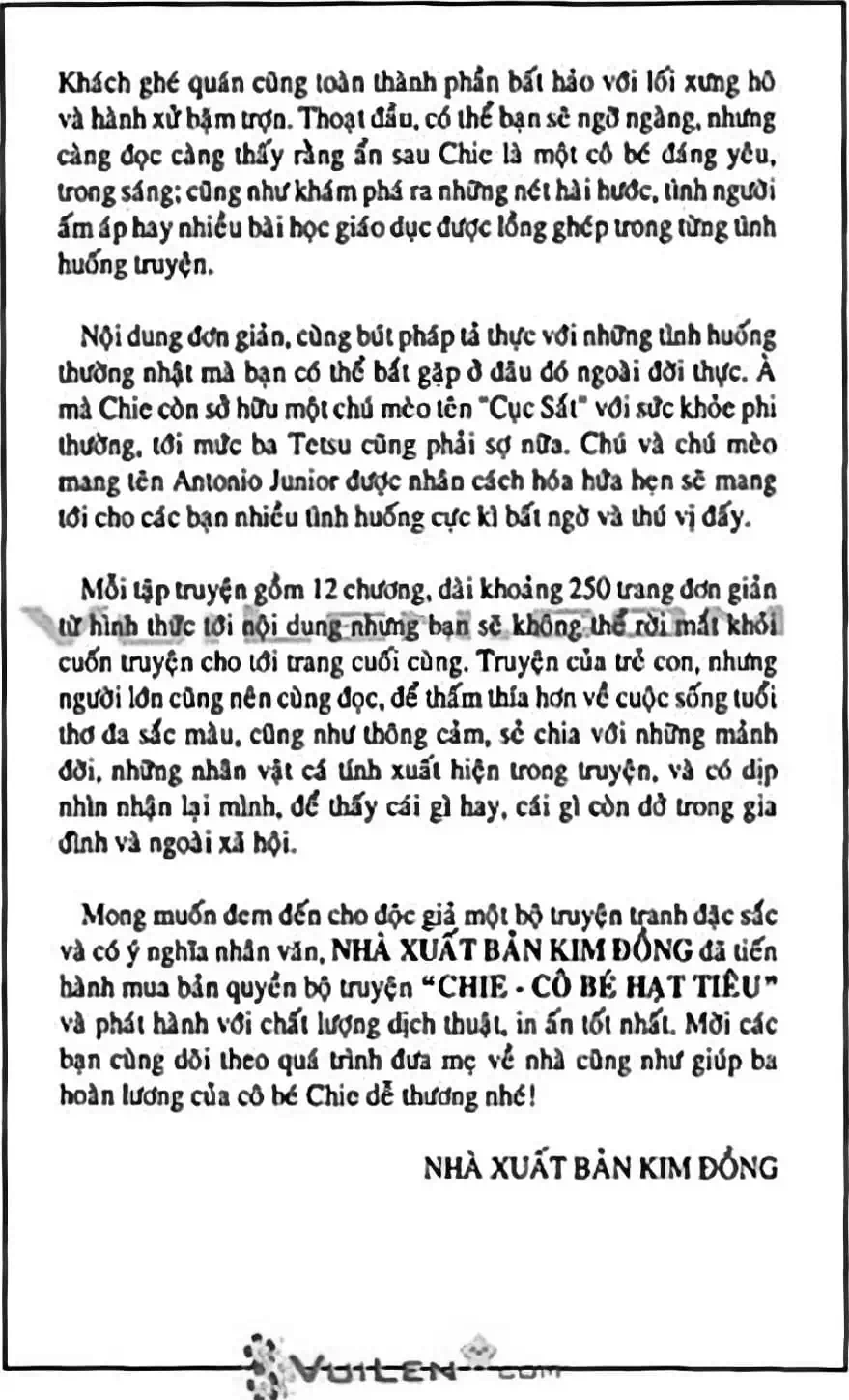 Truyện Tranh Chie - Cô Bé Hạt Tiêu trang 2