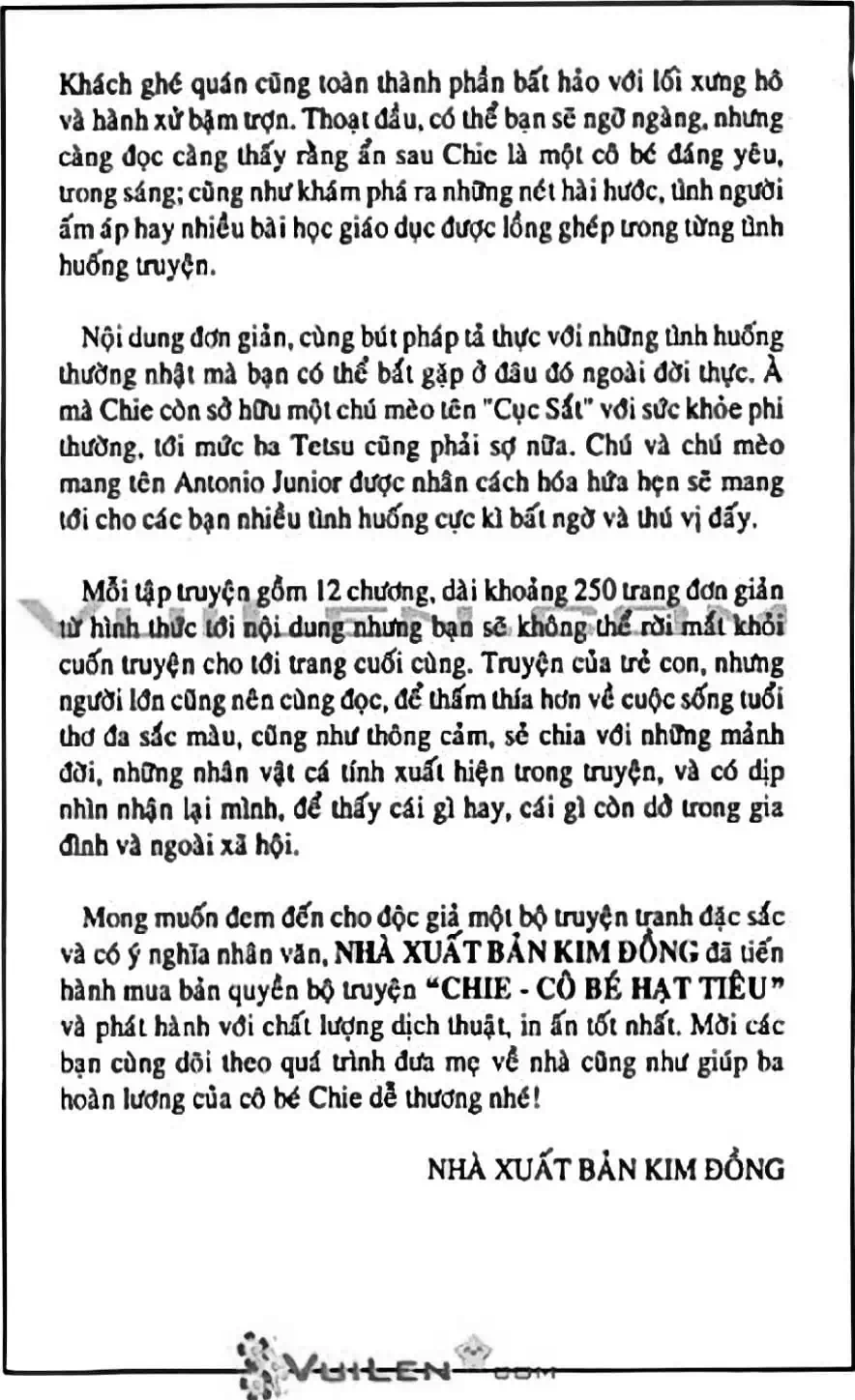 Truyện Tranh Chie - Cô Bé Hạt Tiêu trang 2