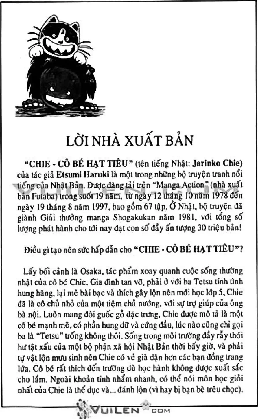 Truyện Tranh Chie - Cô Bé Hạt Tiêu trang 2