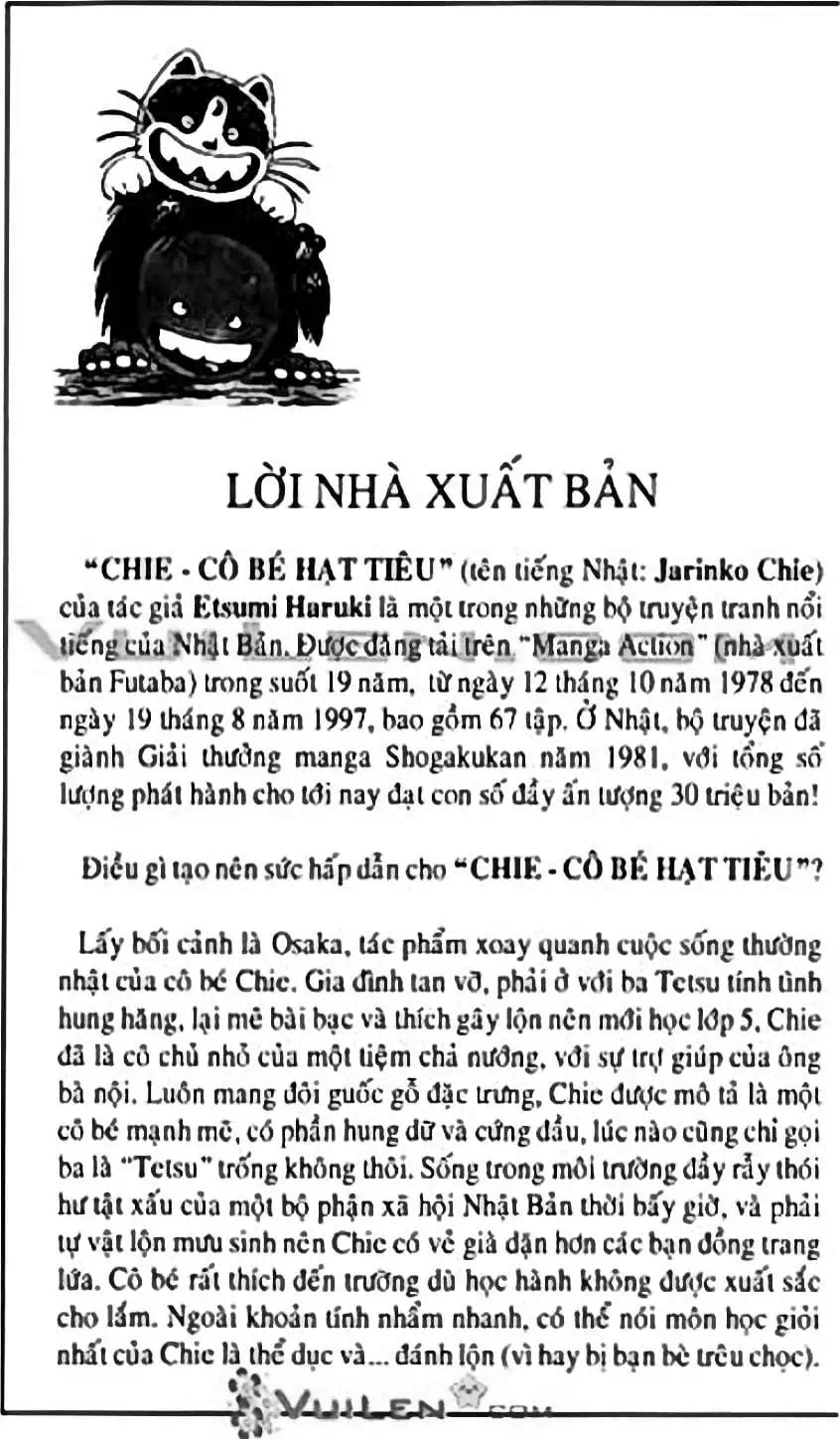 Truyện Tranh Chie - Cô Bé Hạt Tiêu trang 2