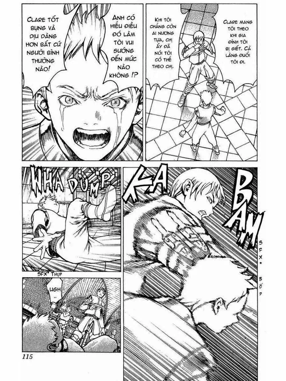 Truyện Tranh Claymore Mắt Bạc trang 4