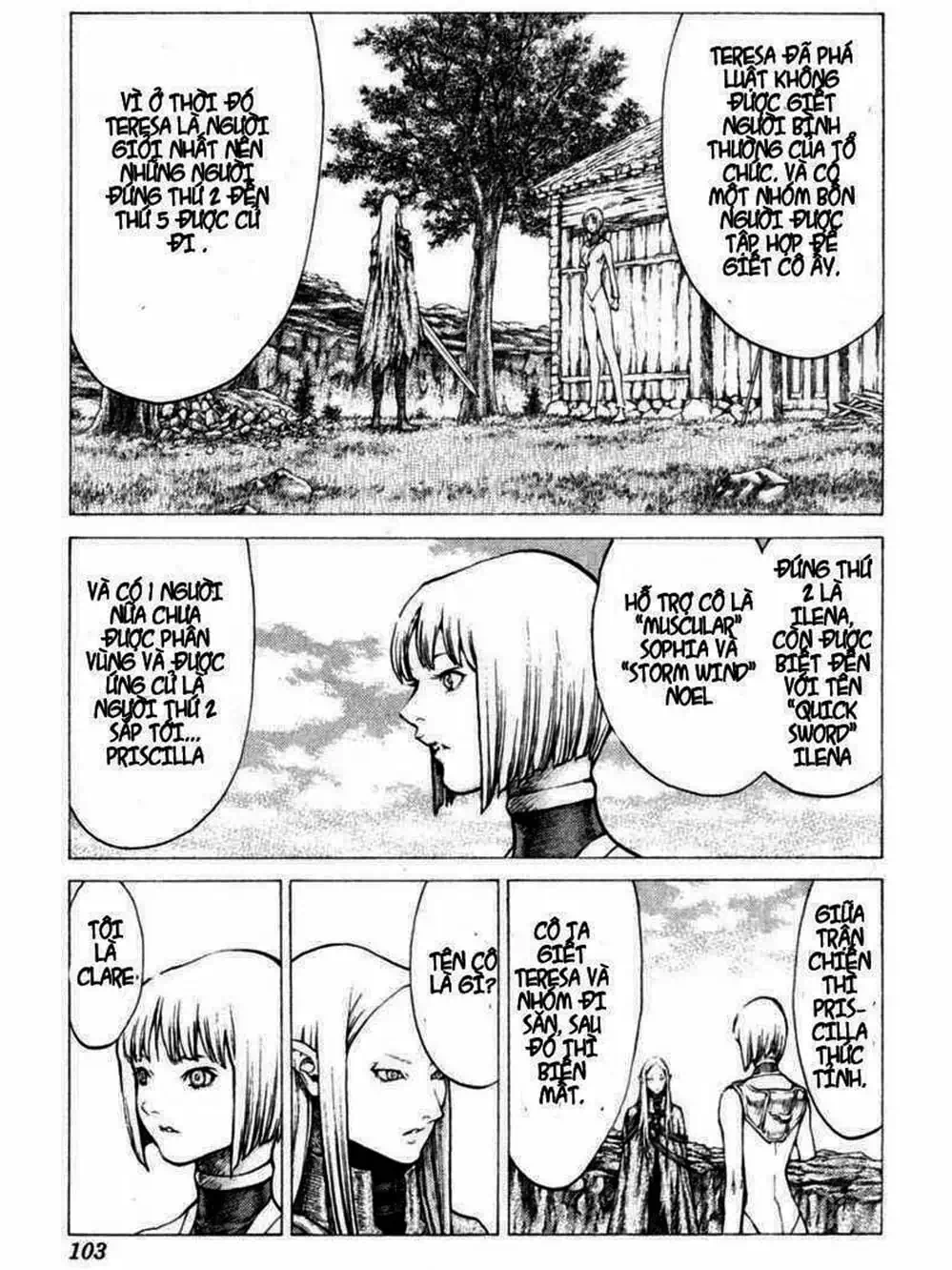 Truyện Tranh Claymore Mắt Bạc trang 4