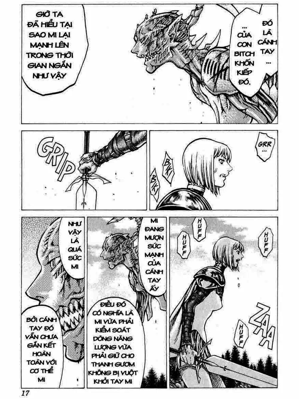 Truyện Tranh Claymore Mắt Bạc trang 4