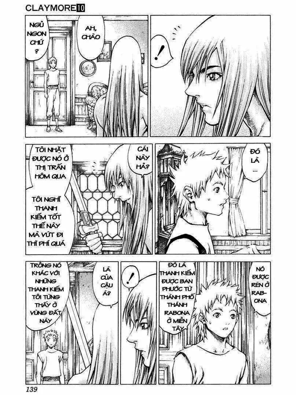 Truyện Tranh Claymore Mắt Bạc trang 4