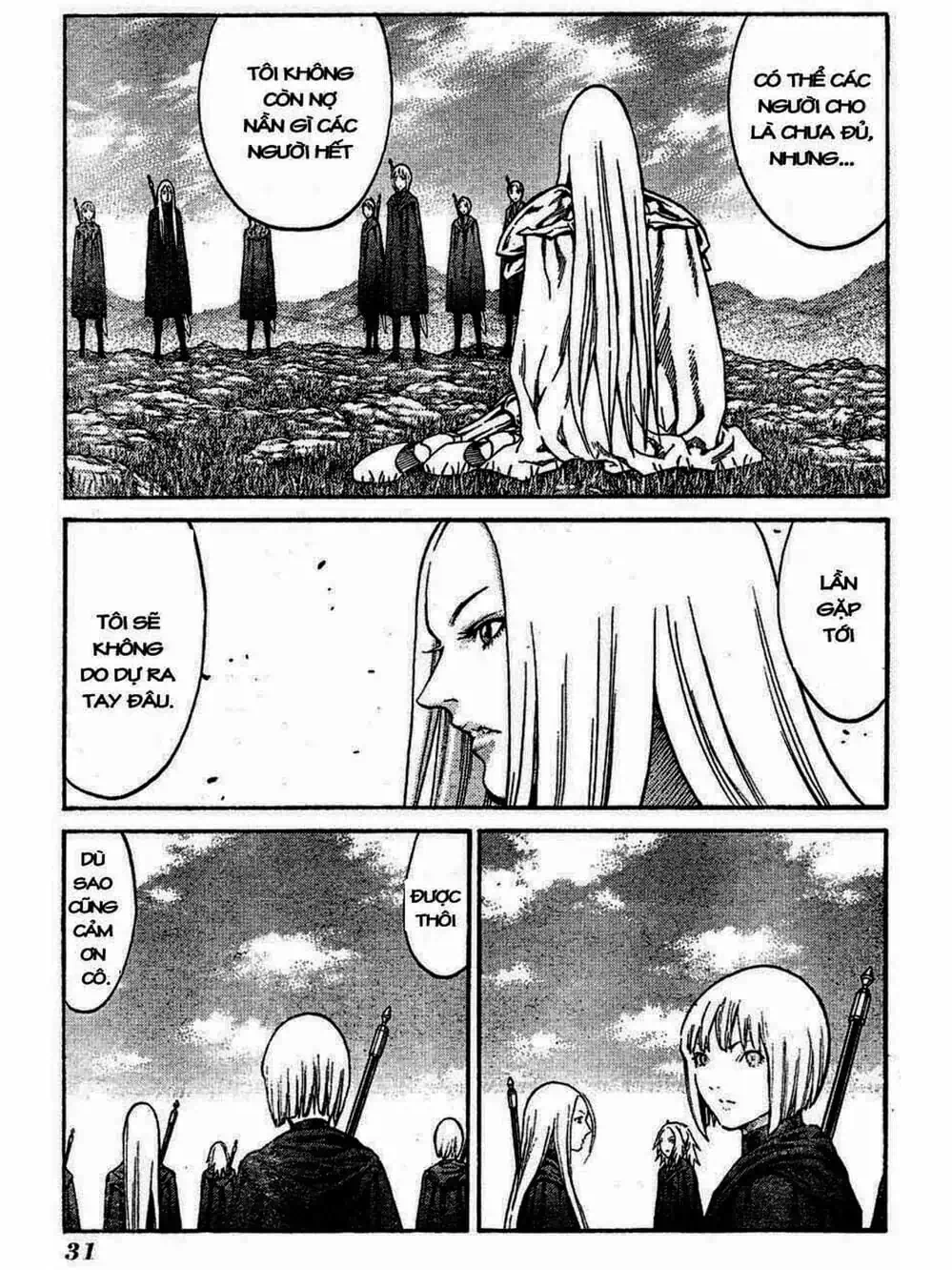 Truyện Tranh Claymore Mắt Bạc trang 4