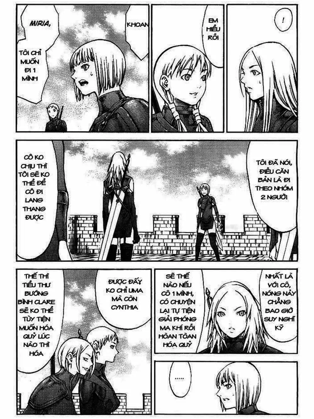 Truyện Tranh Claymore Mắt Bạc trang 4