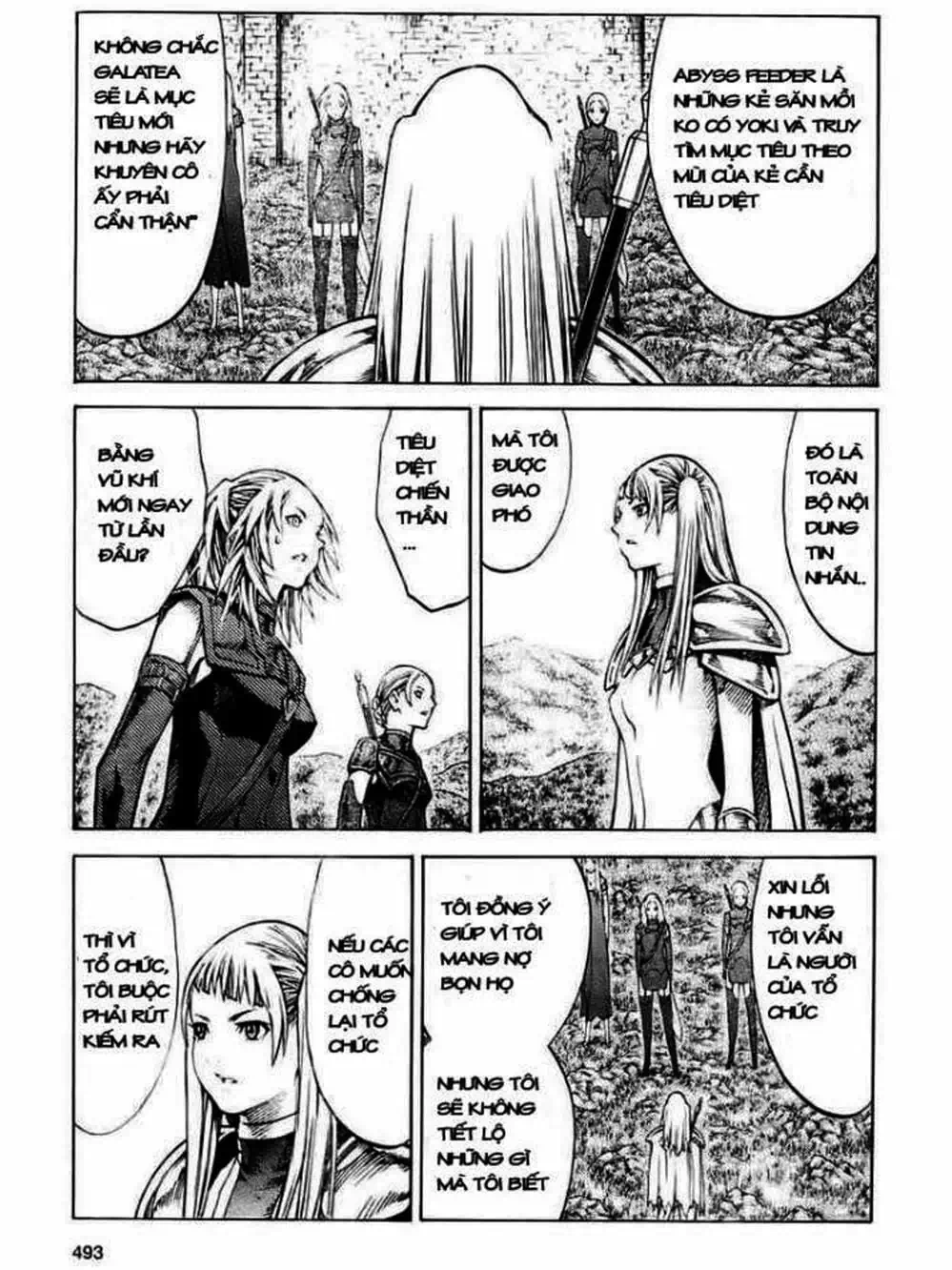 Truyện Tranh Claymore Mắt Bạc trang 4