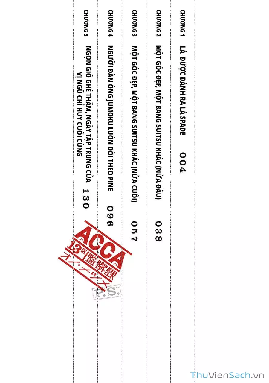 Truyện Tranh Tiền Truyện Acca - Cục Thanh Tra 13 Bang: P.s trang 2