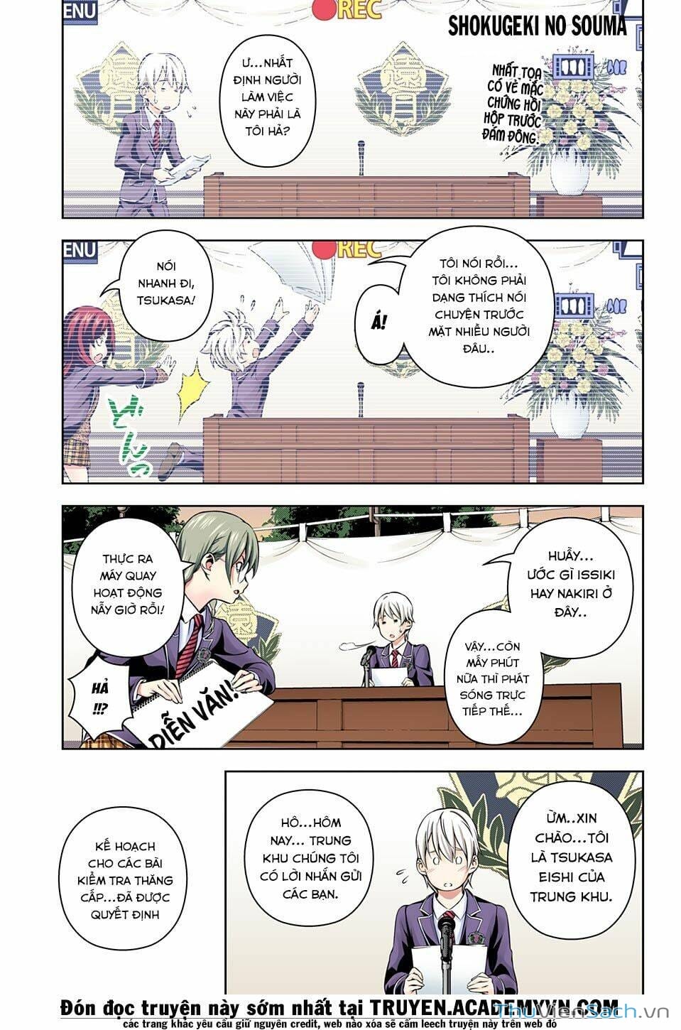 Truyện Tranh Vua Bếp Soma - Cuộc Chiến Ẩm Thực trang 7