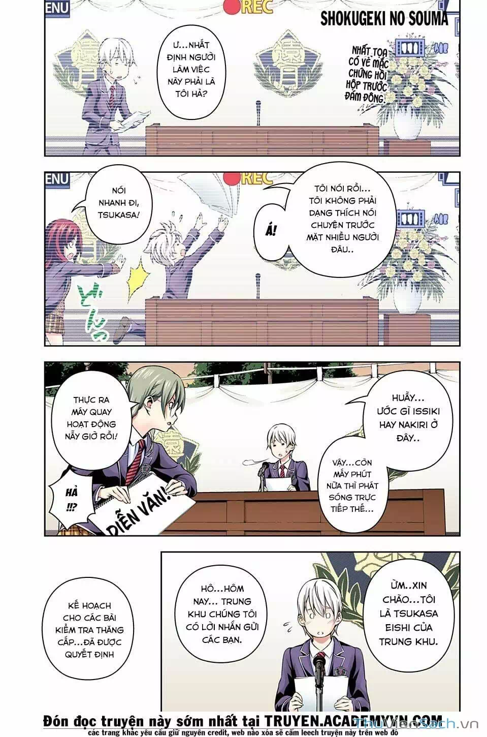 Truyện Tranh Vua Bếp Soma - Cuộc Chiến Ẩm Thực trang 7